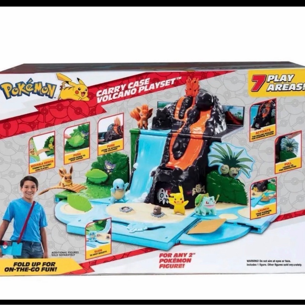 Pokemon Carry ‘N’ Go Volcano Playset cas